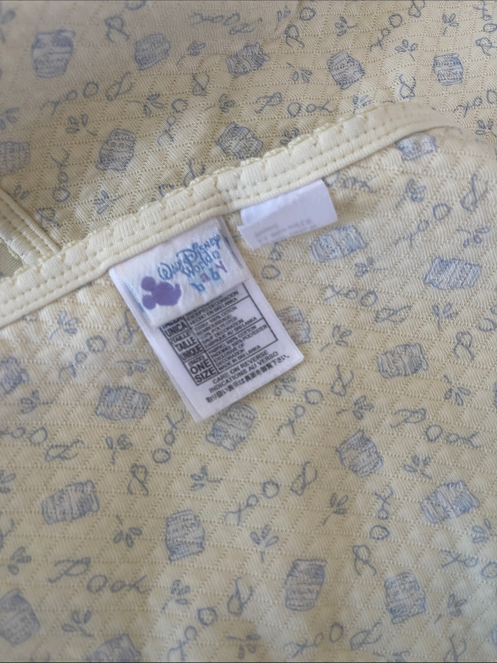 Vintage Walt Disney World Winnie The Pooh Baby Blanket - Picture 4 of 13